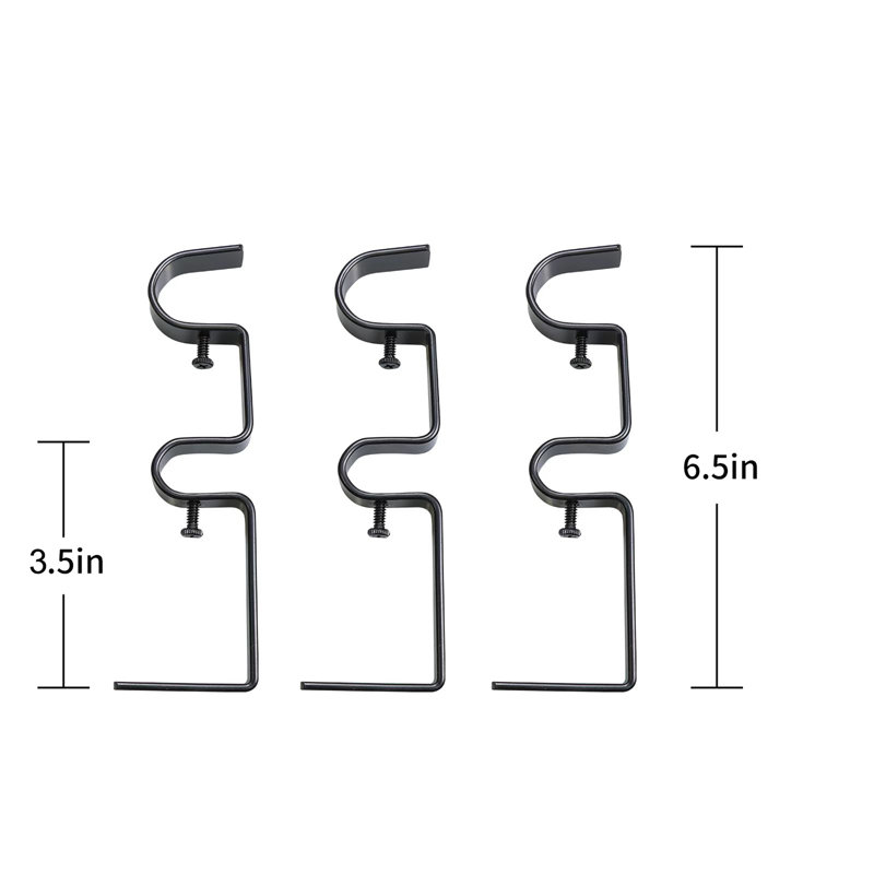 Tringle à rideaux double réglable 1 po, 48" - 84", Or renaissance