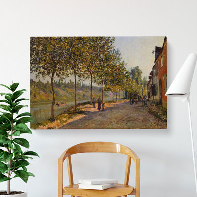 June Morning by Alfred Sisley - Wrapped Canvas