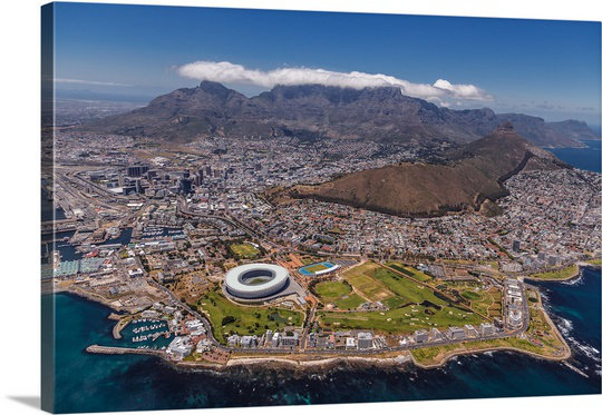 Afrique du sud - cape town par michael jurek impression photographique sur toile, 32" H x 48" L x 1,25" D