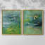 Impression encadrée Peaceful Diptych I-Premium - prêt à être accroché - pas de clous requis - pas de clous requis-83761620-83761579