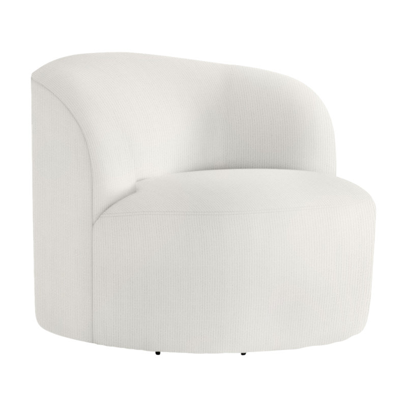 Mulia Outdoor Swivel Lounge Chair, Cream Outdoor Poly 6070-002