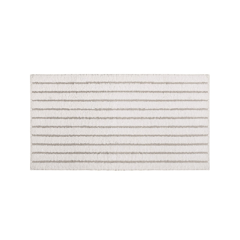 Meridian Striped Bath Rug, 24'' W x 39'' L