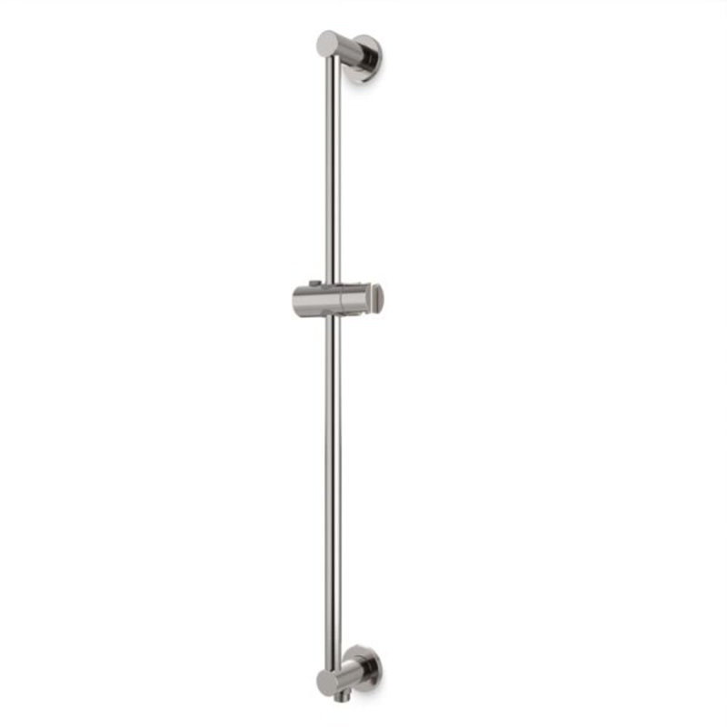 Slidebar With Integrated Water Outlet And Round Escutcheons Satin Brass, Brushed Nickel