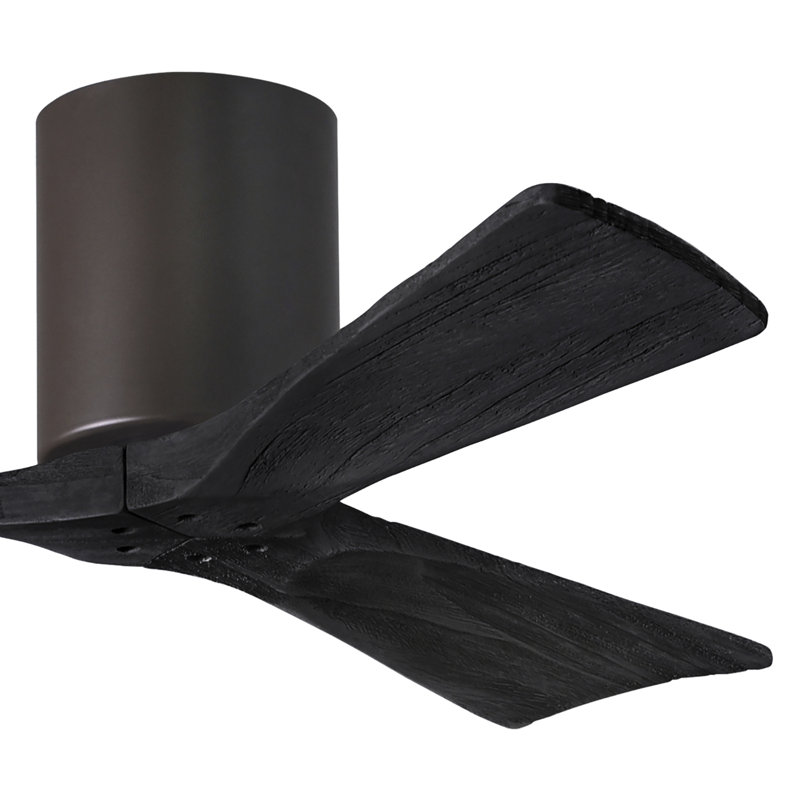 Ventilateur de plafond à 3 pales Olivier, Bronze texturé, Noir mat, 42"