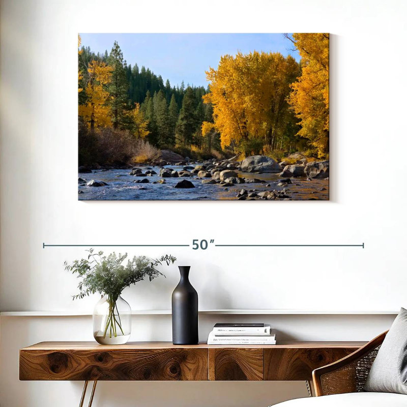 Cottonwoods de Harnek Truckee River, H 26 po x l 39 po