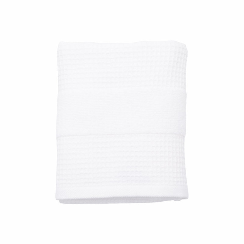 Adayshia Midweight Waffle Hand Towel, White