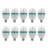 3W RGB LED Crystal Rotating Light Bulb E26 Lamp(Set Of 10)