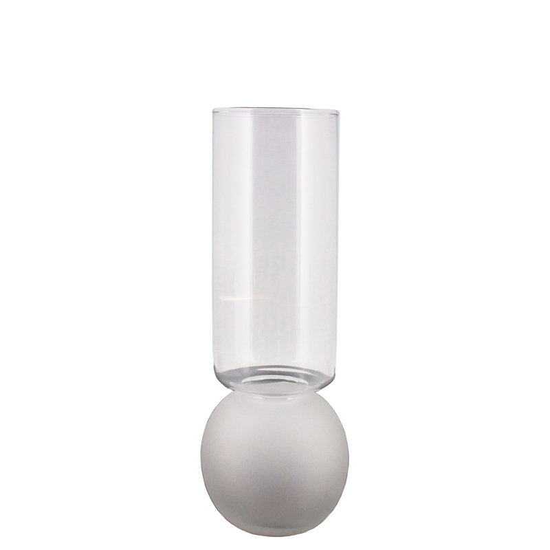 Vase de table en plastique 11,25 po Whiote, H 11,25 po x l 4 po x P 4 po