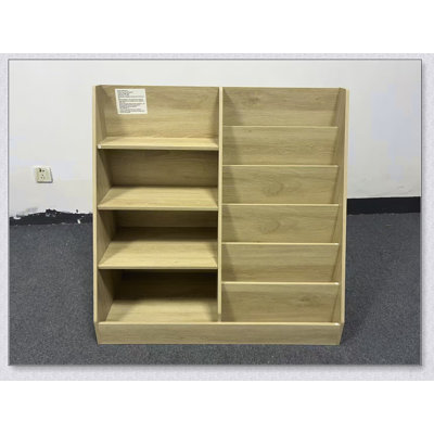 Organisateur de rangement pour enfants et bibliothèque pour enfants, étagère en bois multifonctionnelle à 4 niveaux pour livres et jouets dans la salle de jeux ou la chambre de bébé