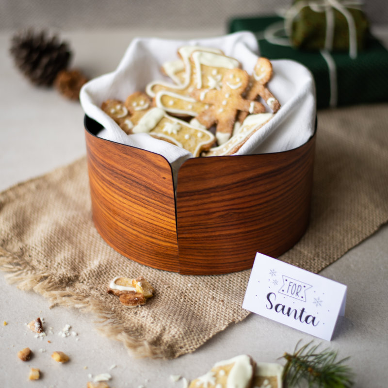 LIGNIS® Nelumbo Wood Fruit Bowl, Rosewood
