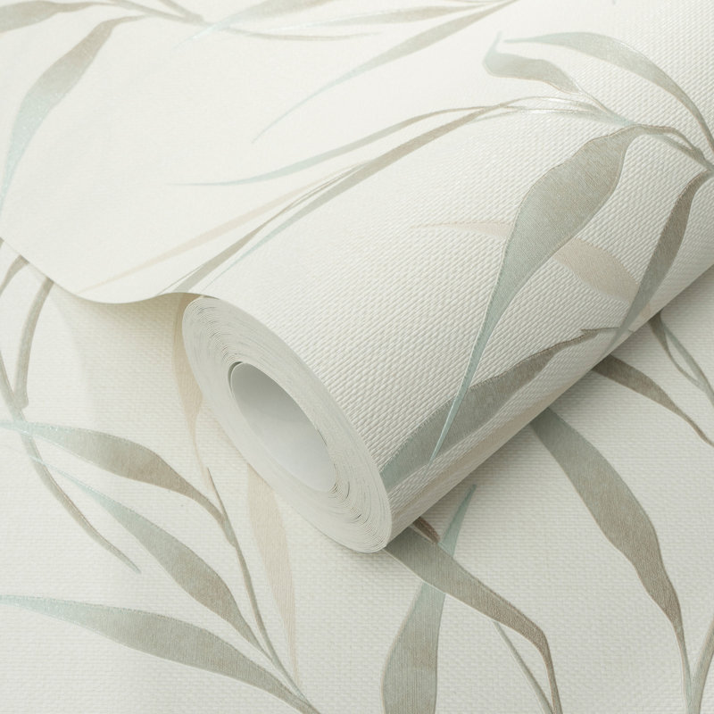 Papier peint Yamato Leaves, Teal