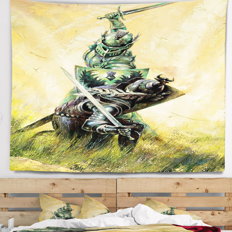 La tapisserie du duel, H 32 po x l 39 po