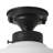 1-Light Bulb Contemporary Mid Century Modern Style Semi Flush Mount Ceiling Light