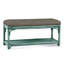 Summer Retreat Wicker Shelf Storage Bench-71425137-71425237
