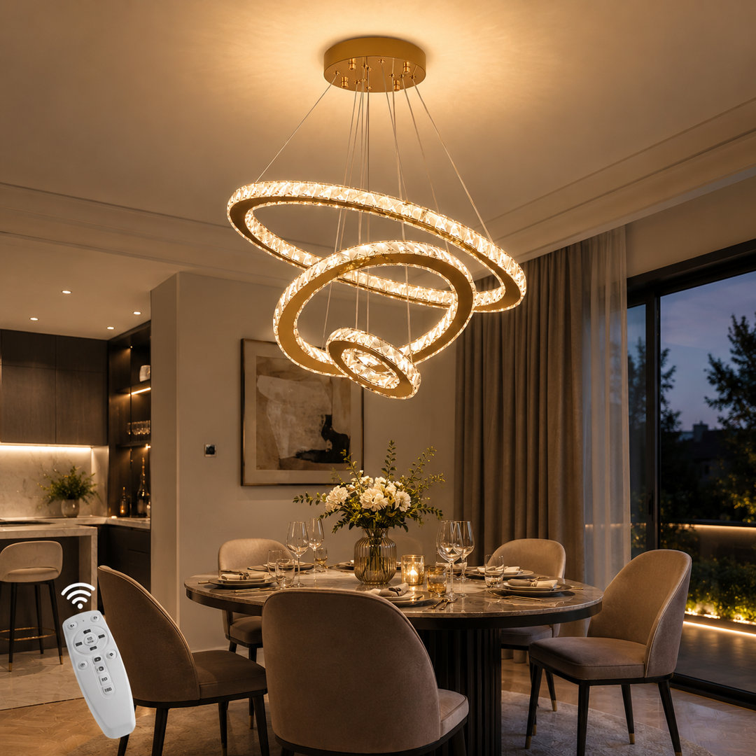 Lowellville 3 - Light Crystal LED Chandelier