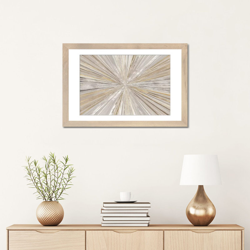 « scintillation light i » par tom reeves-print, H 16 po x l 24 po, Papier dans un cadre photo, Bois beige