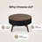 round coffee table with storage function-1343670184