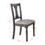 Ensemble de 2 chaises d'appoint en lin Wallace
