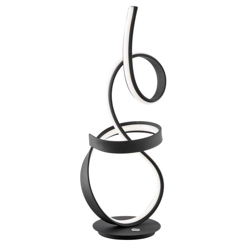 Alburnett 26'' Dimmable Novelty Table Lamp, Black