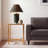 Oxendine Mirrored Glass Top End Table