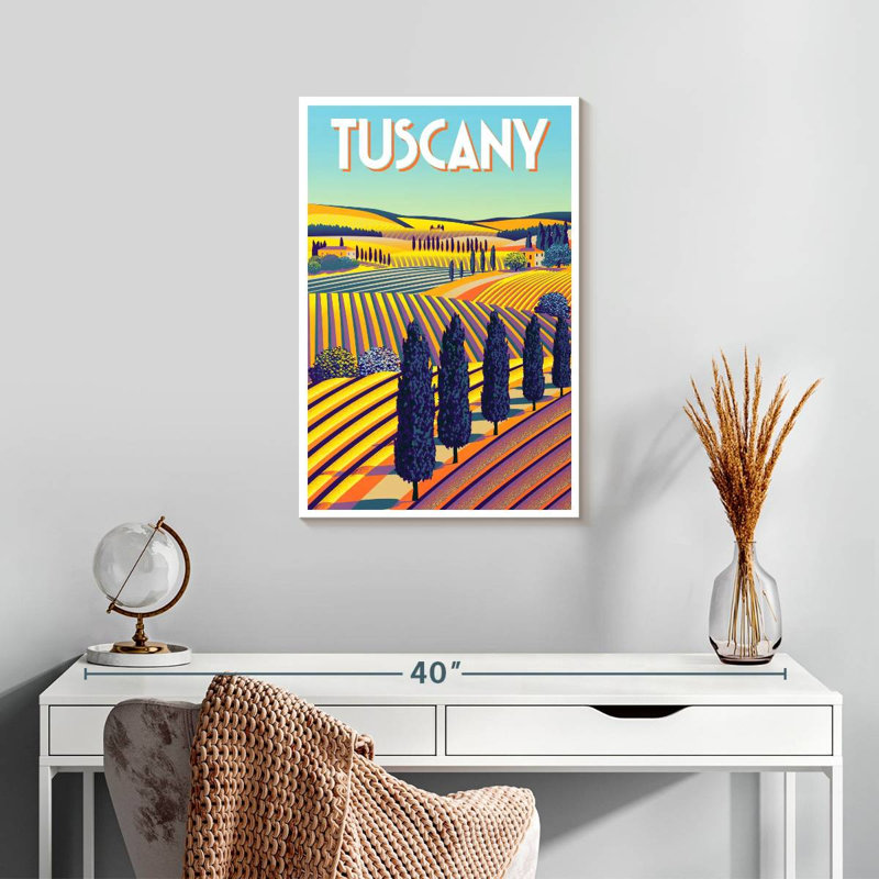 Affiche Aime Tuscany, H 24 po x l 16 po