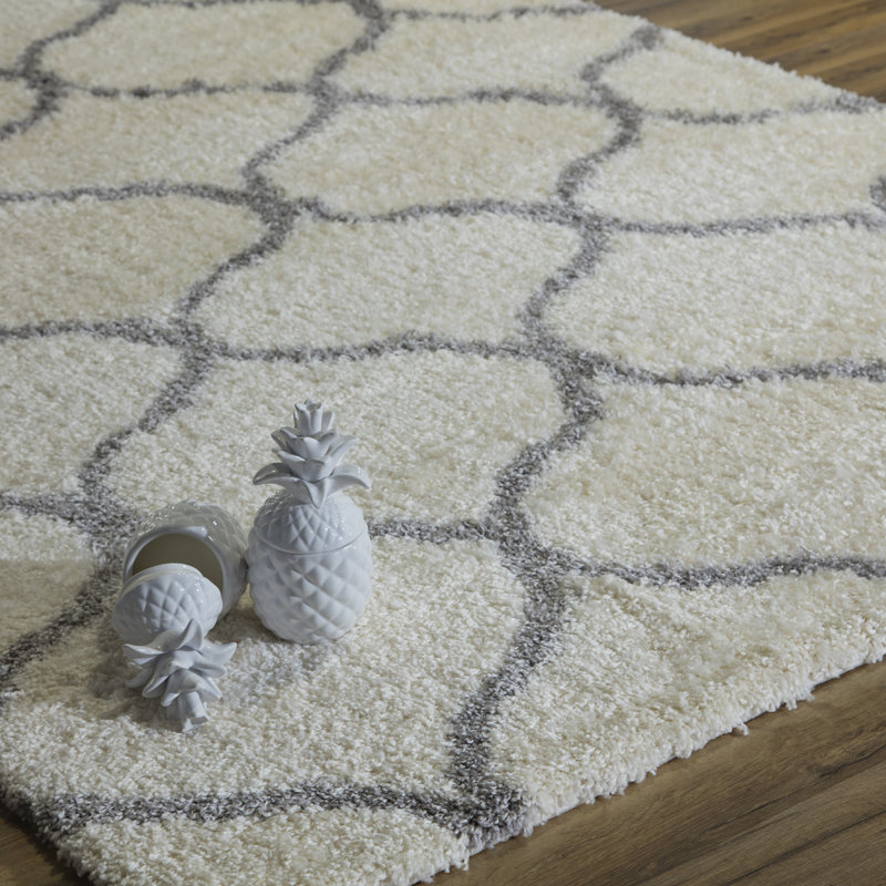 Tapis gris ivoire Feather, Rectangle 8 pi x 10 pi