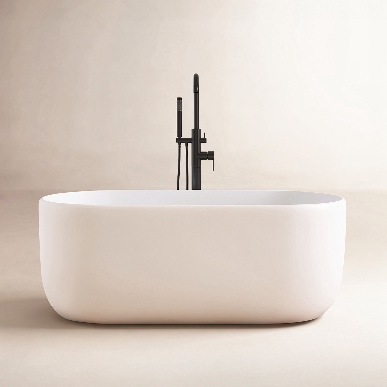 Forma 51" Solid Surface Soaking Bathtub