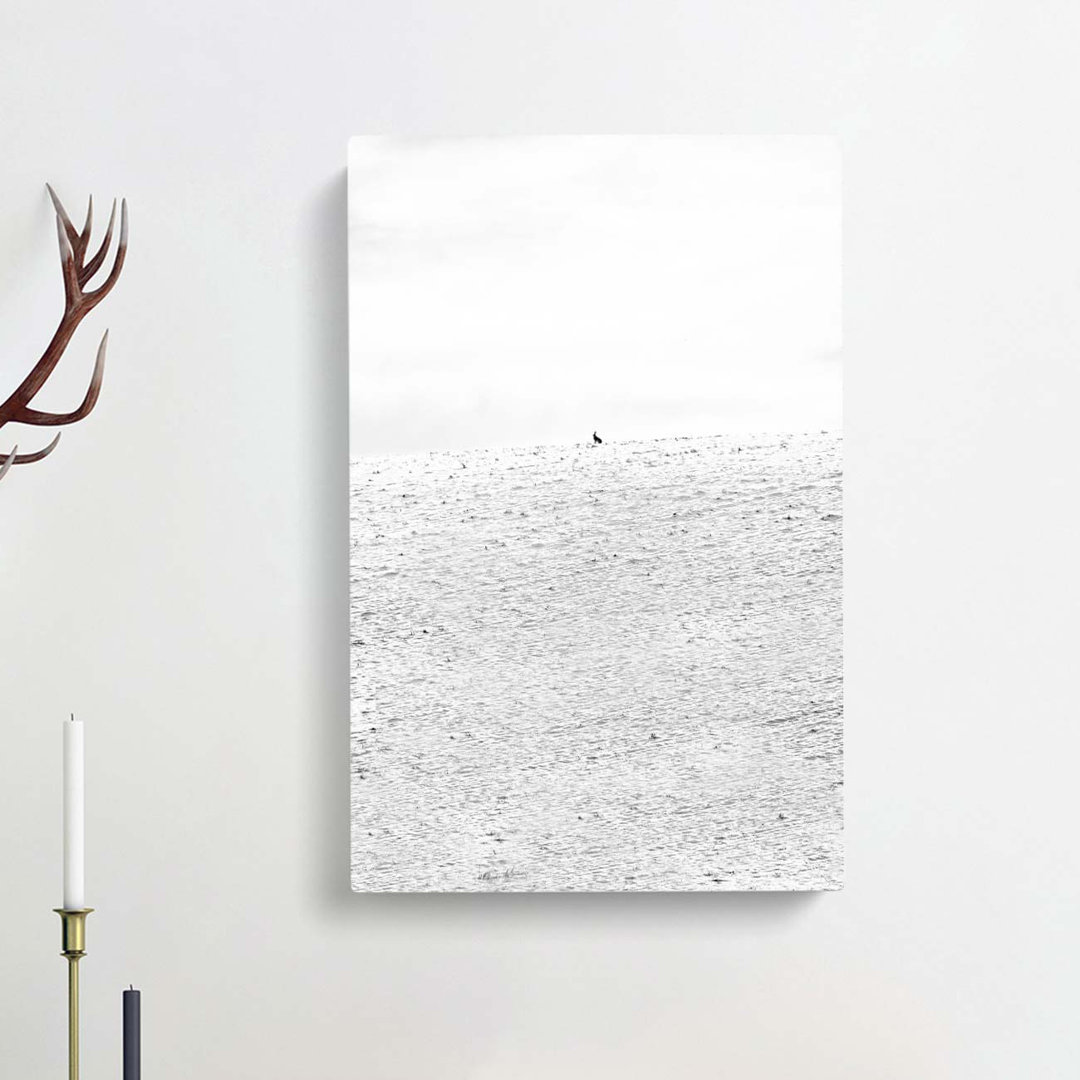 Hare at Wintertime - Wrapped Canvas