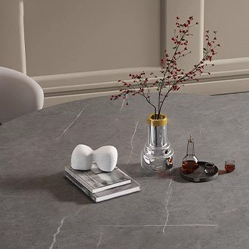Table de salle à manger ronde en bois massif, H 29,52 po x L 59,05 po x l 59,05 po