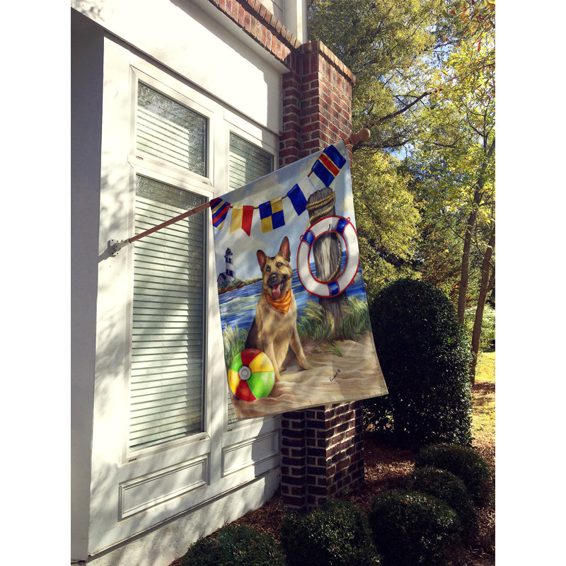 Drapeau de maison Hvidovre Sheltie Halloween en polyester à 2 faces 3 x 2 pi, Berger allemand sauveteur