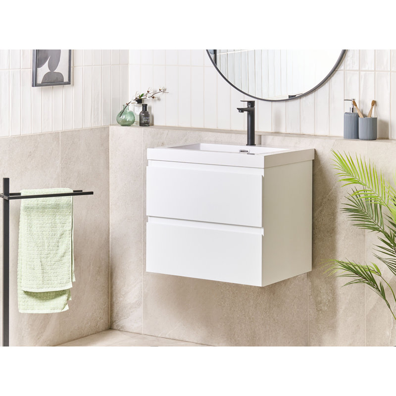 Napa 60.00mm Single Bathroom Vanity with Basin, White