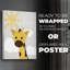 Girafe Sunshine - impression sur toile seulement - non encadrée-559580534