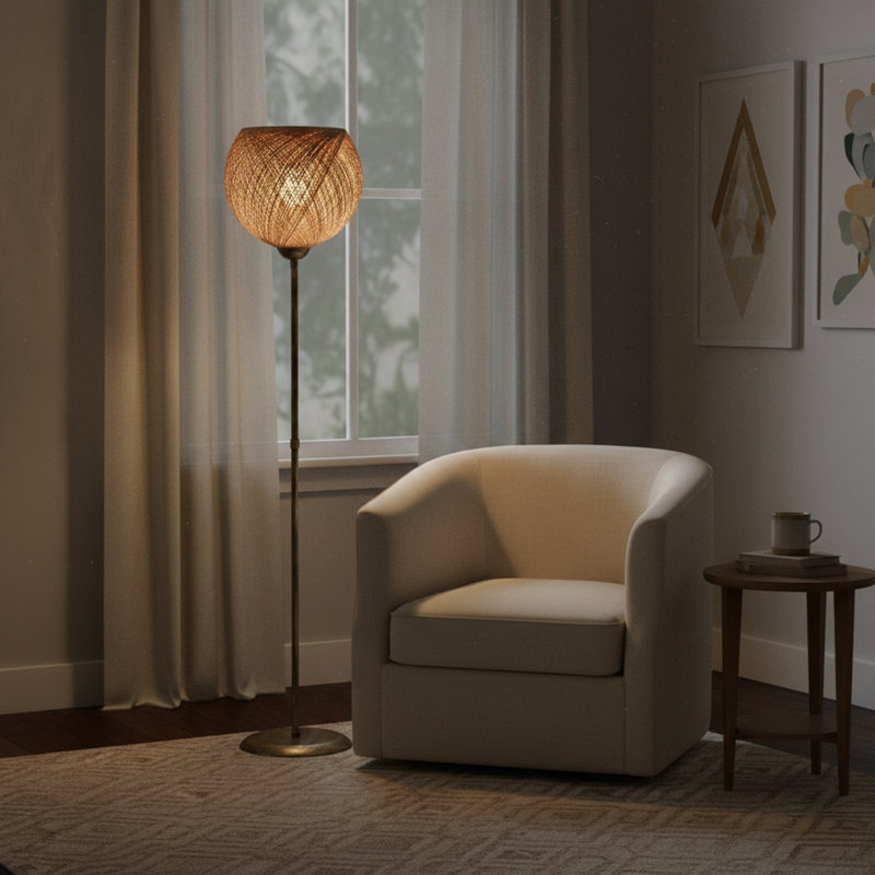 Lampe torchère sur pied 55,12 po Anaija