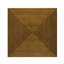 Table d'appoint carrée en bois brun noyer