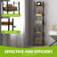 ladder shelving unit， 5 Tiers Floorstanding slim bookcase-2017065037