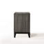 Table de chevet moderne à 2 tiroirs avec glissières en métal lisse et rangement spacieux pour une chambre sans encombrement