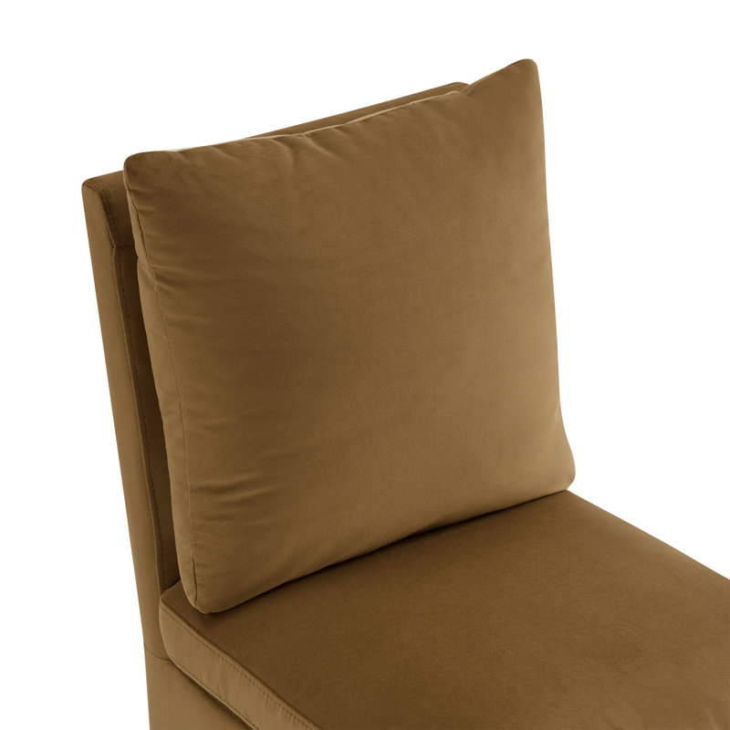 Alayaa Upholstered Side Chair, Soren Ochre Velvet
