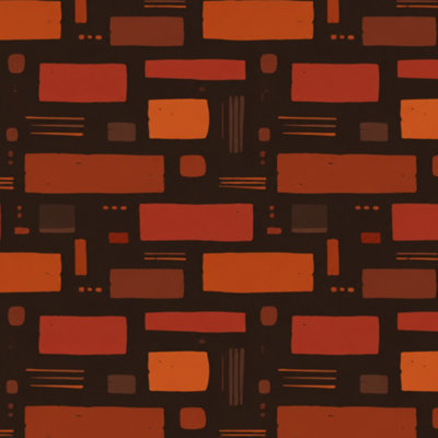 Papier peint adhésif style brique orange de style rétro des années 80 avec papier auto-adhésif amovible l 17,7 po x H 118 po
