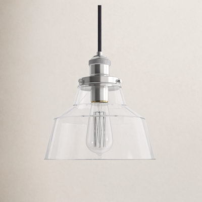Topanga Single Light Glass Dimmable Pendant