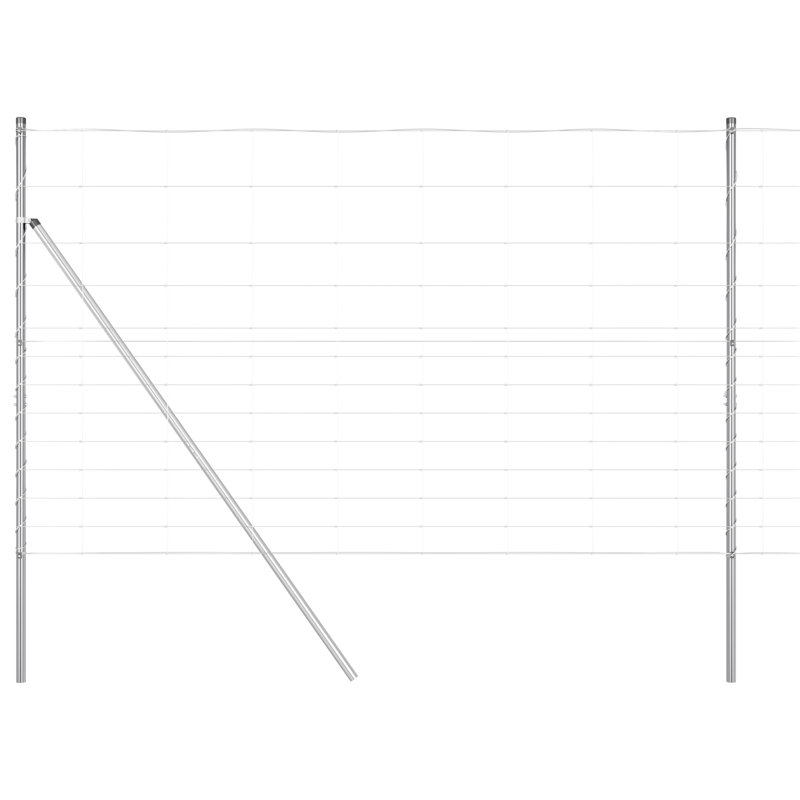 Vidaxl Field Fence Galvanised Steel, 150cm H x 2500cm W