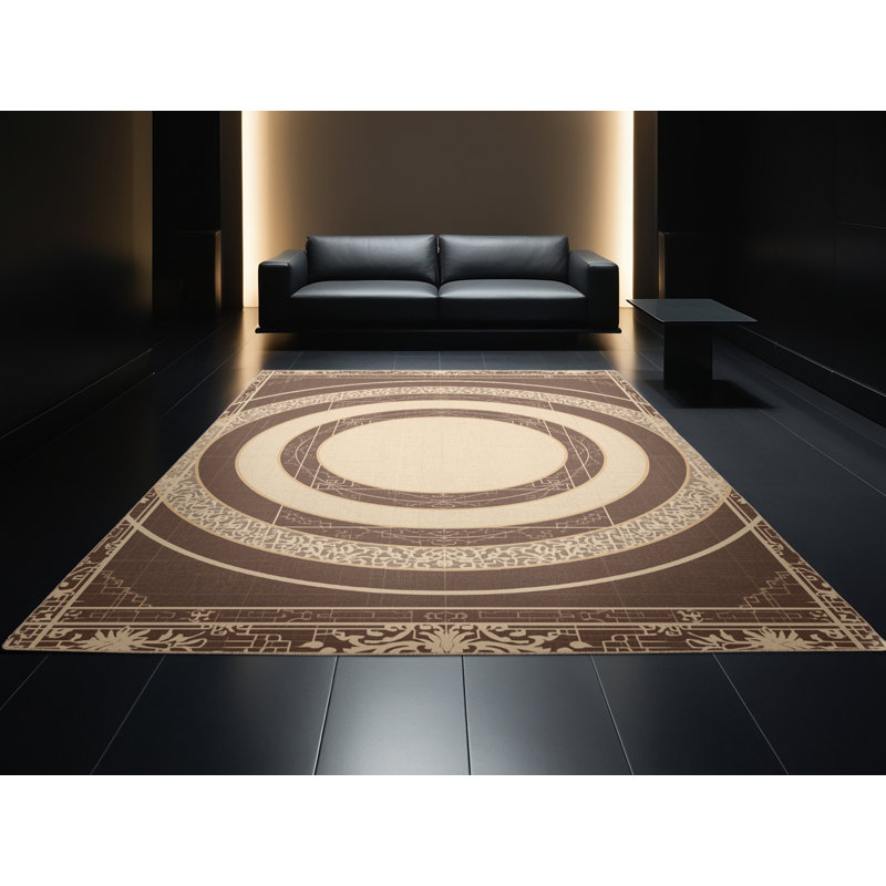 Tapis délavé à la machine Pavni, 5 x 8
