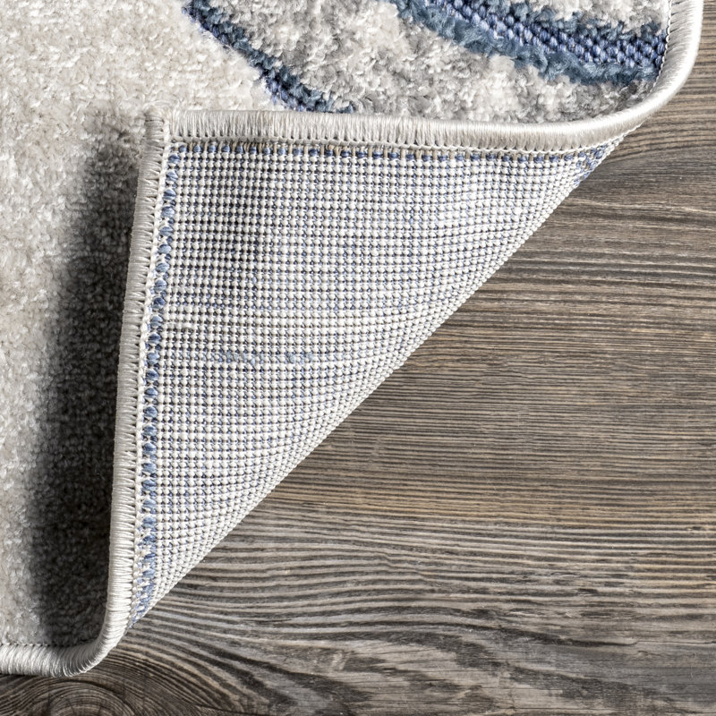 Tapis géométrique intérieur / extérieur Ramus, Tapis de couloir 2 pi 6 po x 12 pi