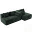 L-Shaped Chenille Sectional Sofa With Deep Seating And Two Side Pockets-1281312152