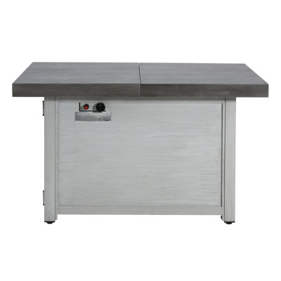 Chimkasi 50,000 BTU Extendable Rectangle Aluminum Fire Pit Table
