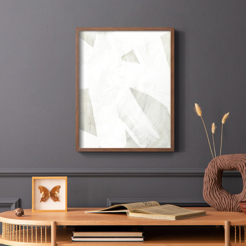 «Stone Brush II», reproduction encadrée - bois massif, H 10 po x l 8 po, Brun