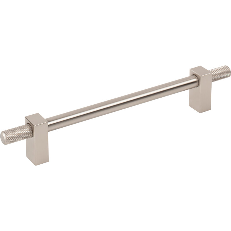 Larkin 4 Knurled Ends Bar Pull, 5 1/16", Satin Nickel