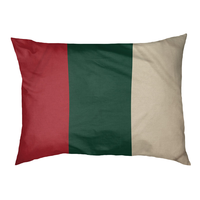 Coussin pour chien hockey Las Vegas, Petit (l 28 po x P 18 po x H 9,5 po), Rouge Iron Range / vert forêt / blé du Minnesota