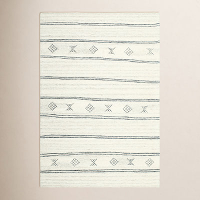 Milada Wool Striped Indoor Rug