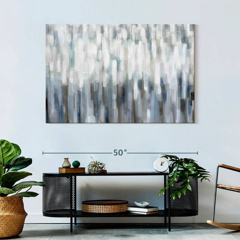 Avery Silver Rain, 32" H x 48" W