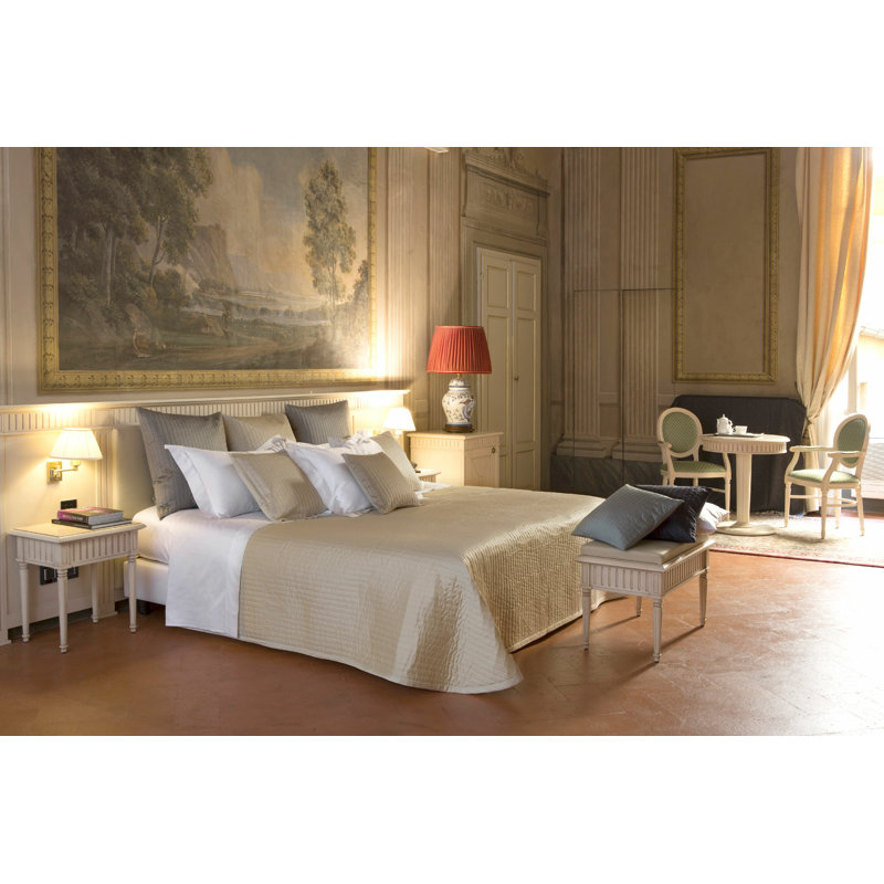 Siena Channel Coverlet, King Coverlet, Khaki